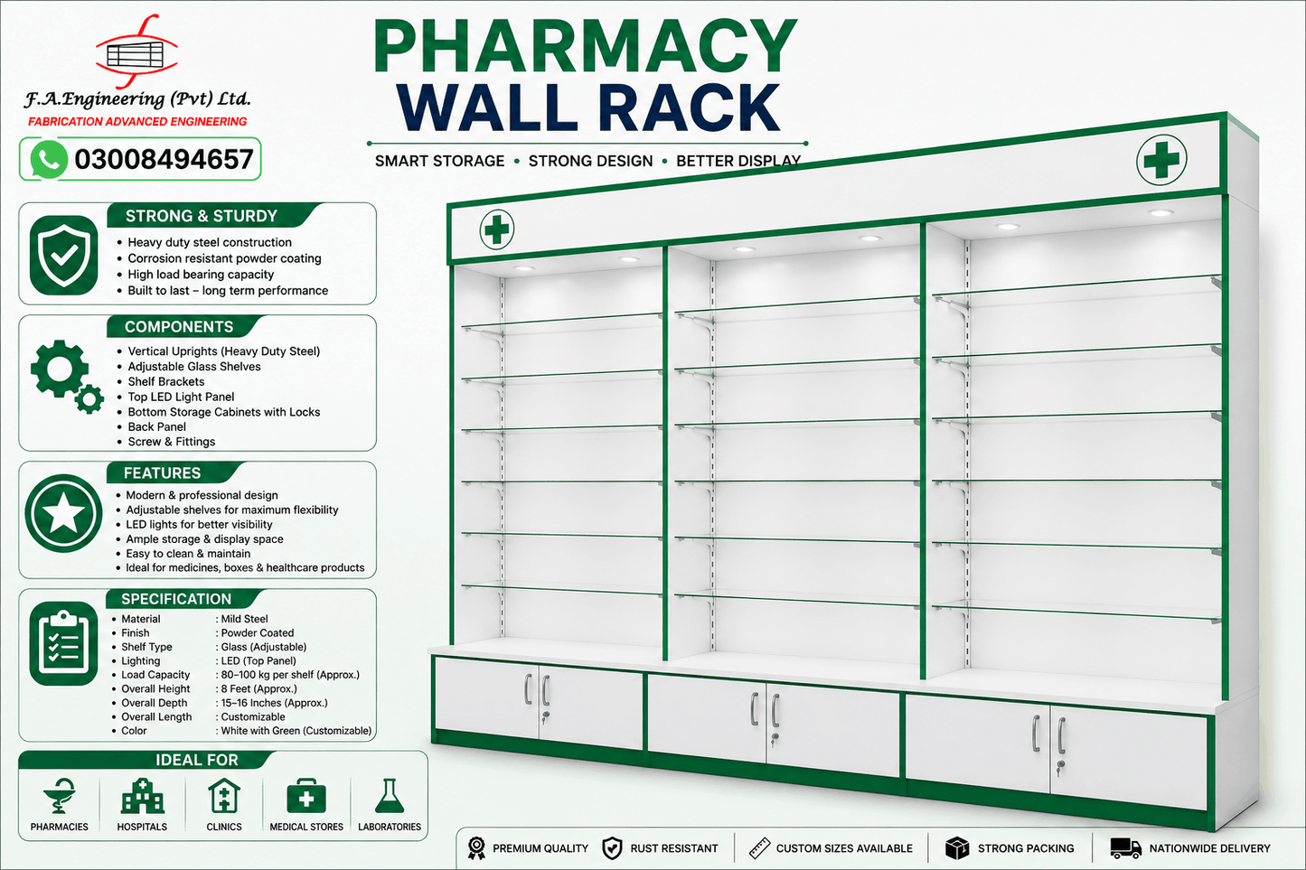 PHARMACY WALL RACK
