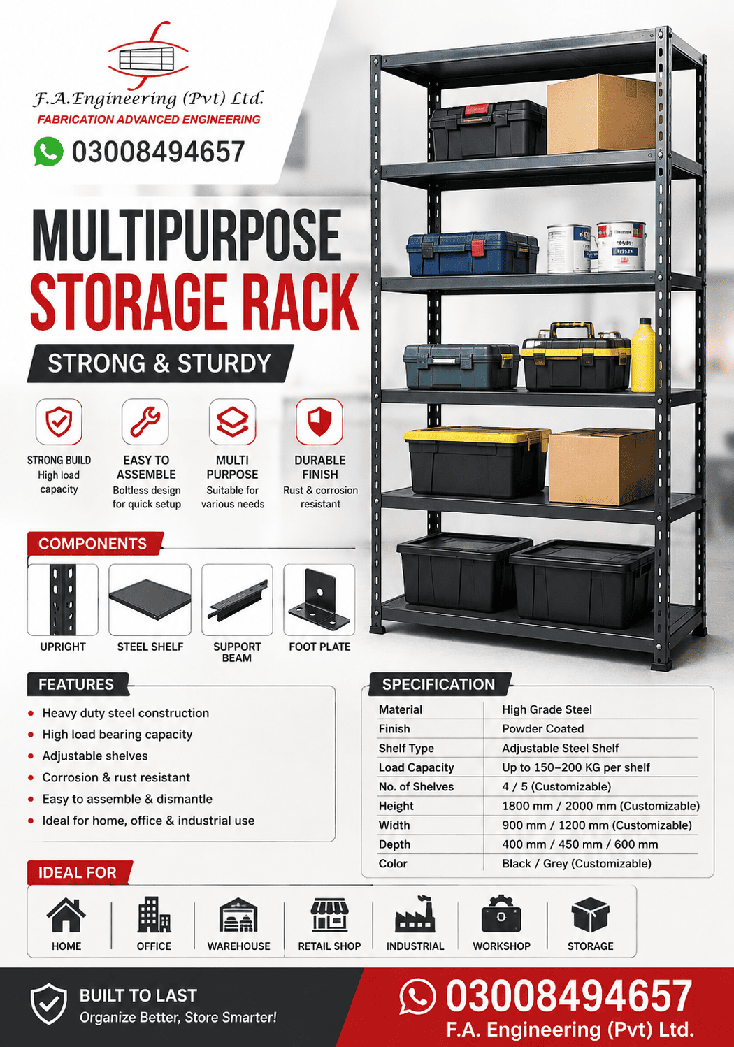 MULTIPURPOSE STORAGE RACK