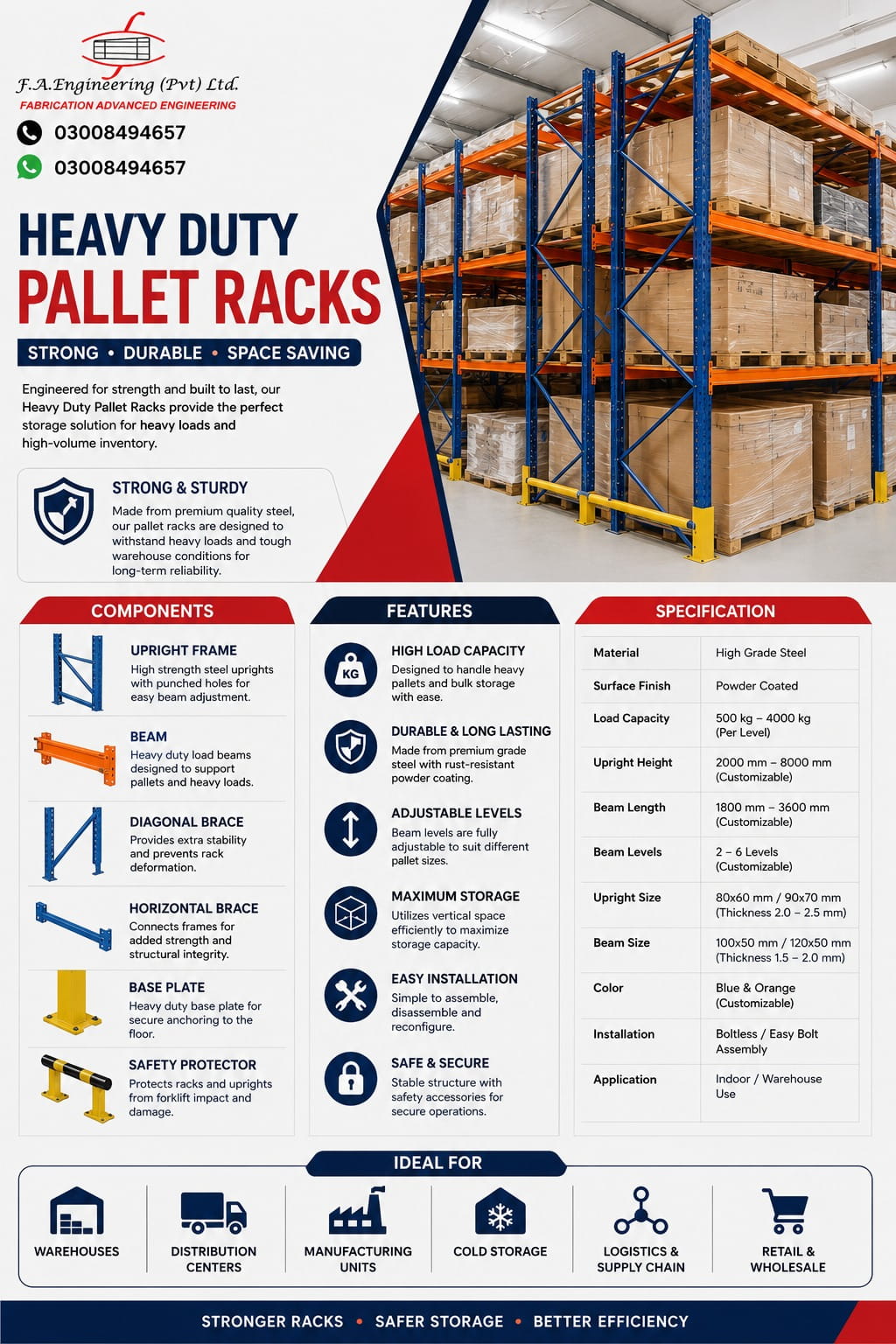 HEAVY DUTY PALLET RACKS