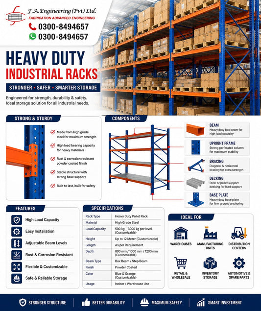 HEAVY DUTY INDUSTRIAL RACKS