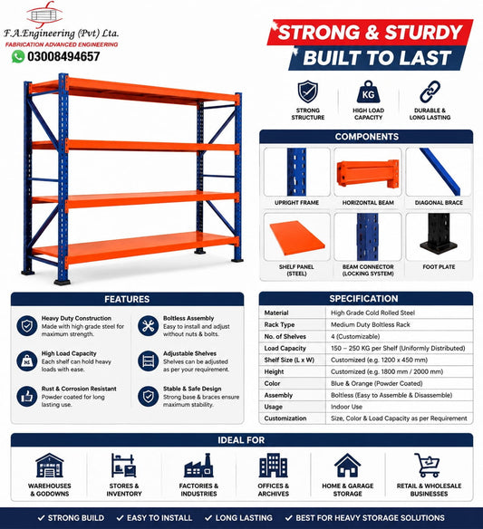 HEAVY DUTY BOLTLESS RACKS