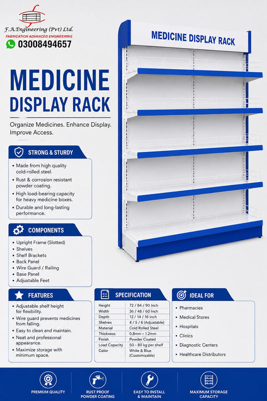 MEDICINE DISPLAY RACK