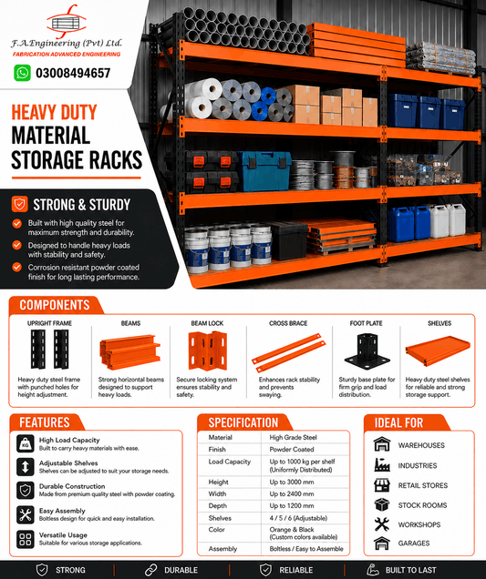 HEAVY DUTY MATERIAL STORAGE RACKS