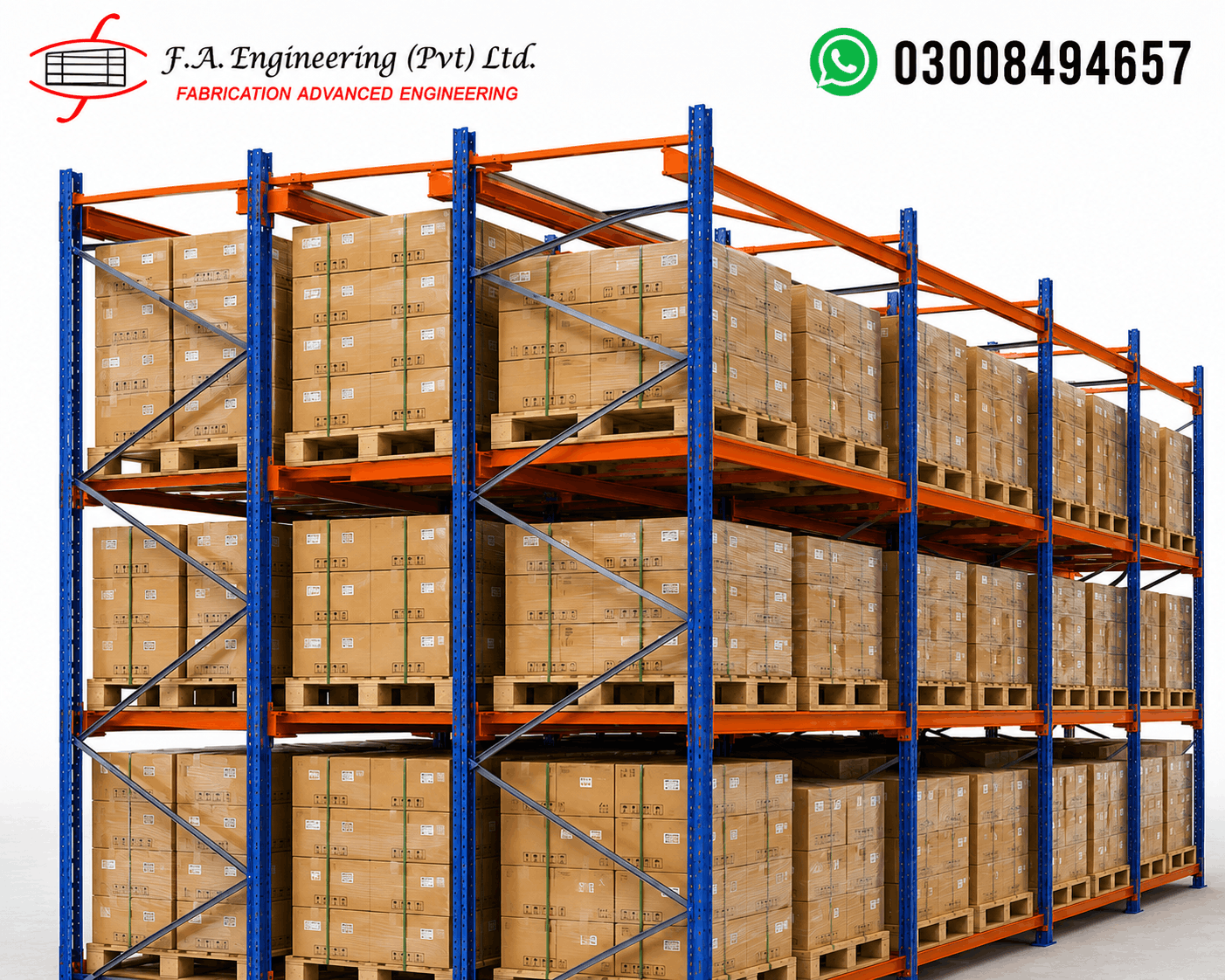DOUBLE DEEP PALLET RACK