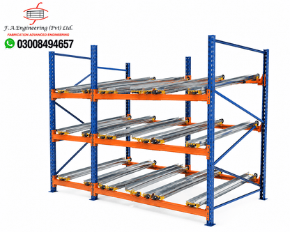 PUSH BACK PALLET RACKS