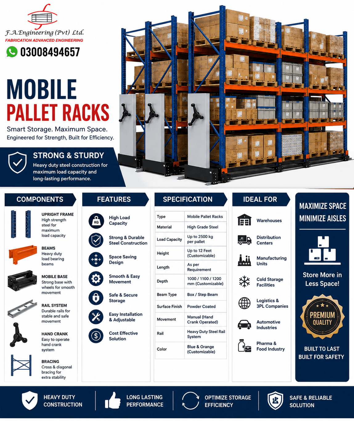 MOBILE PALLET RACKS