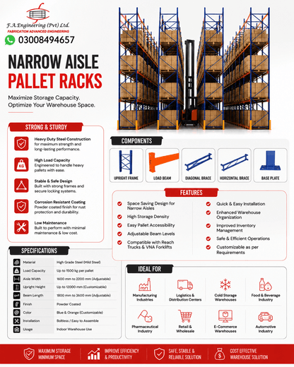 NARROW AISLE PALLET RACKS