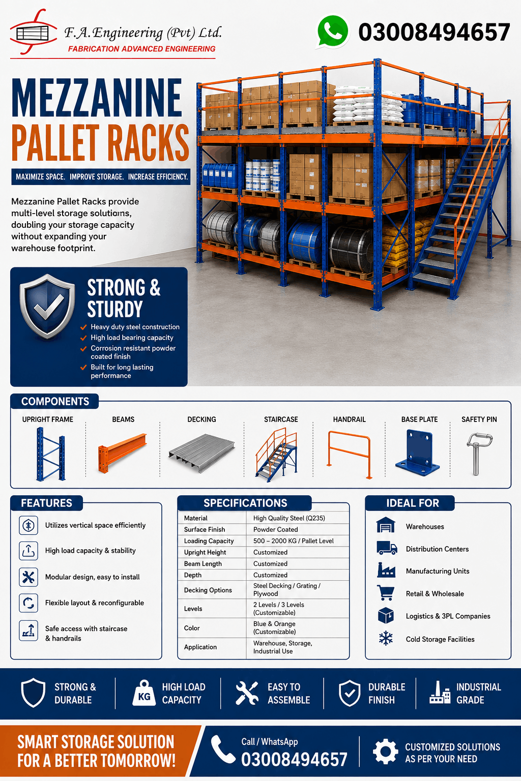 MEZZANINE PALLET RACKS