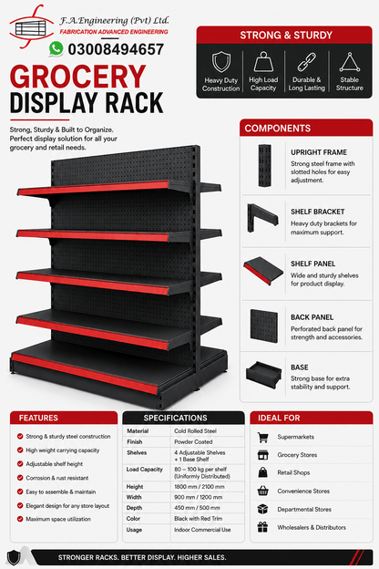 GROCERY DISPLAY RACK