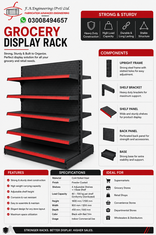 GROCERY DISPLAY RACK