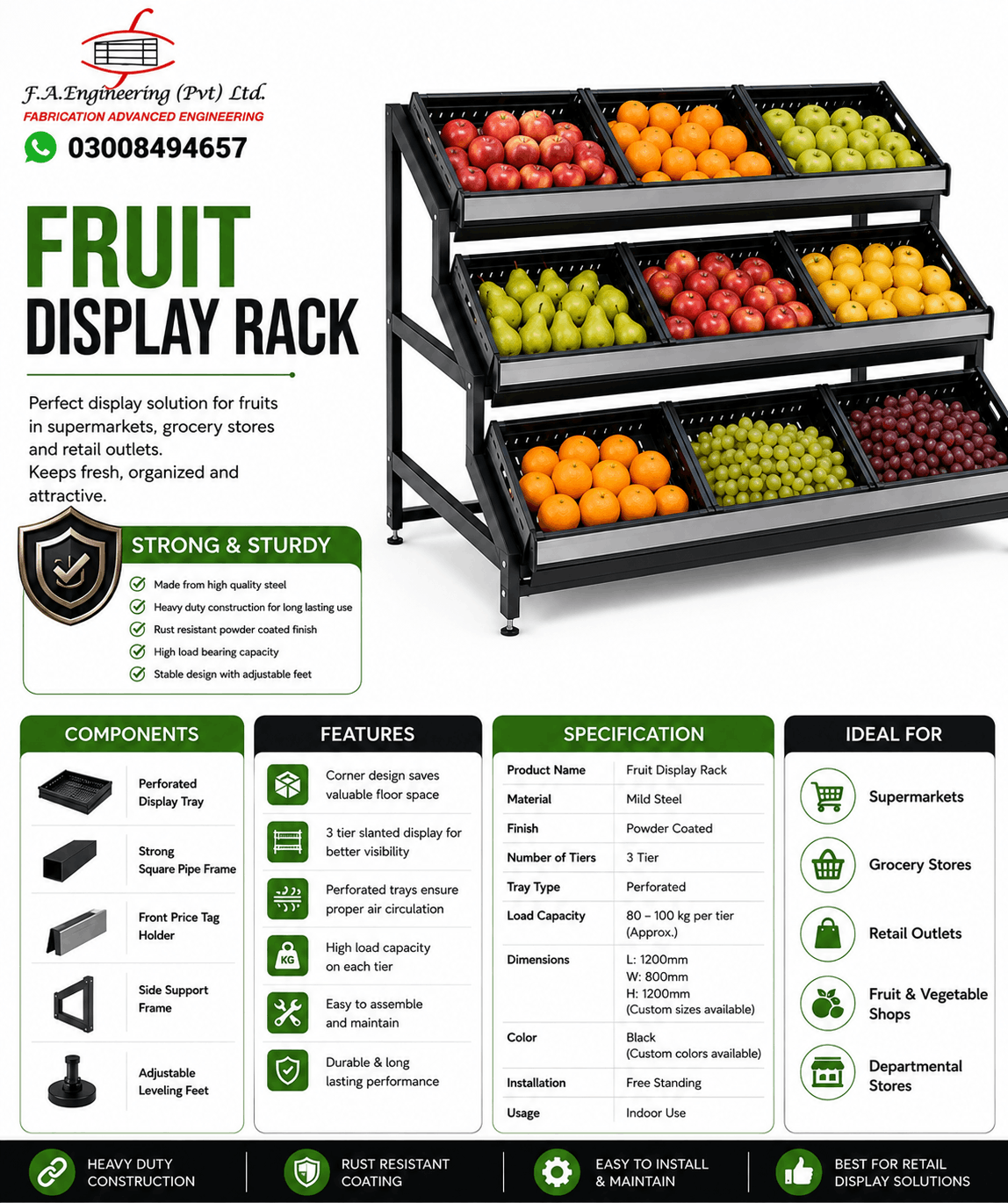 FRUIT DISPLAY RACK