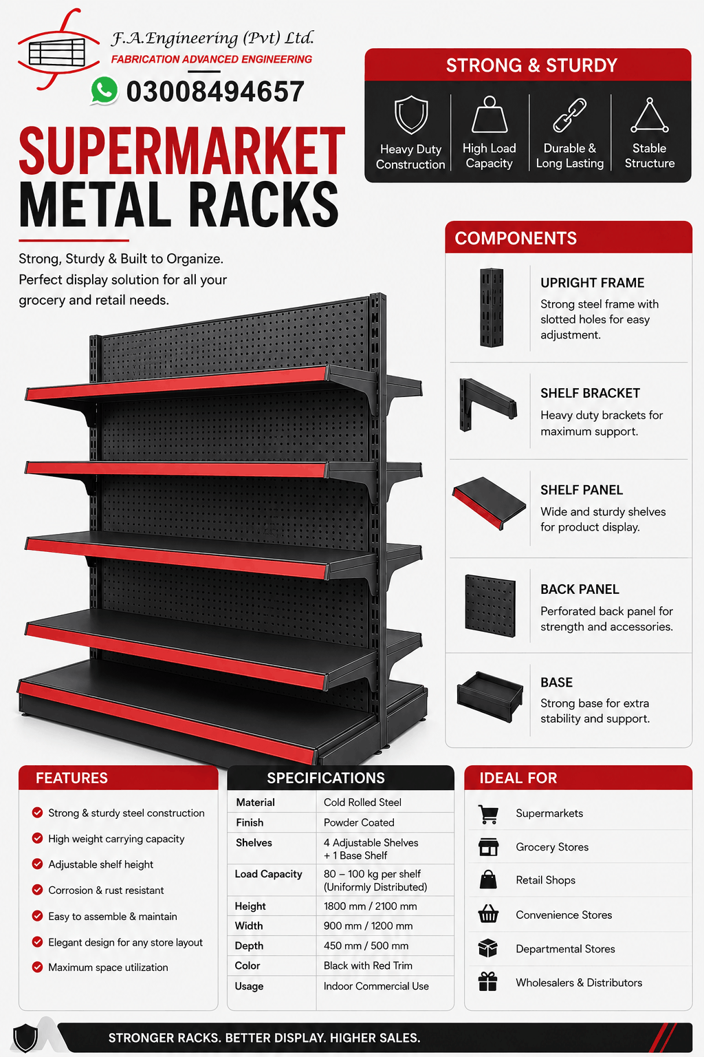 SUPERMARKET METAL RACK