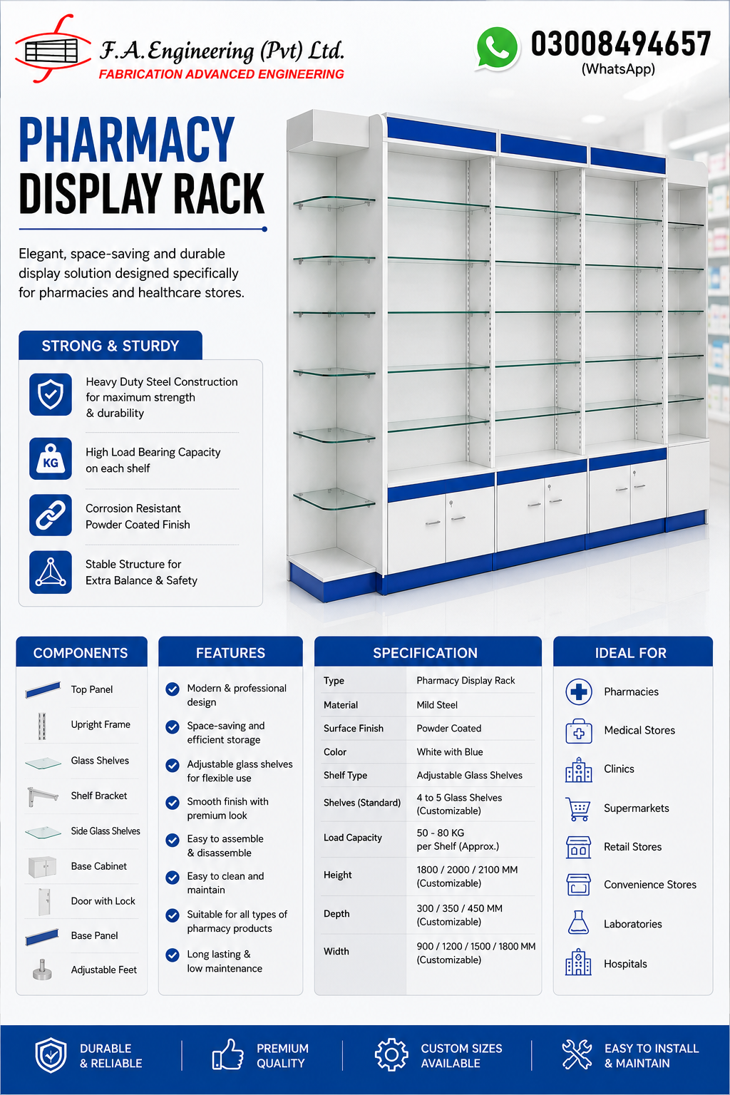 PHARMACY DISPLAY RACKS