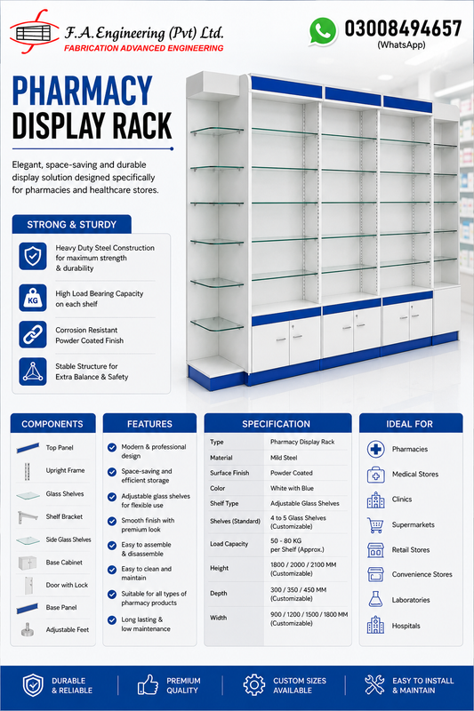 PHARMACY DISPLAY RACKS