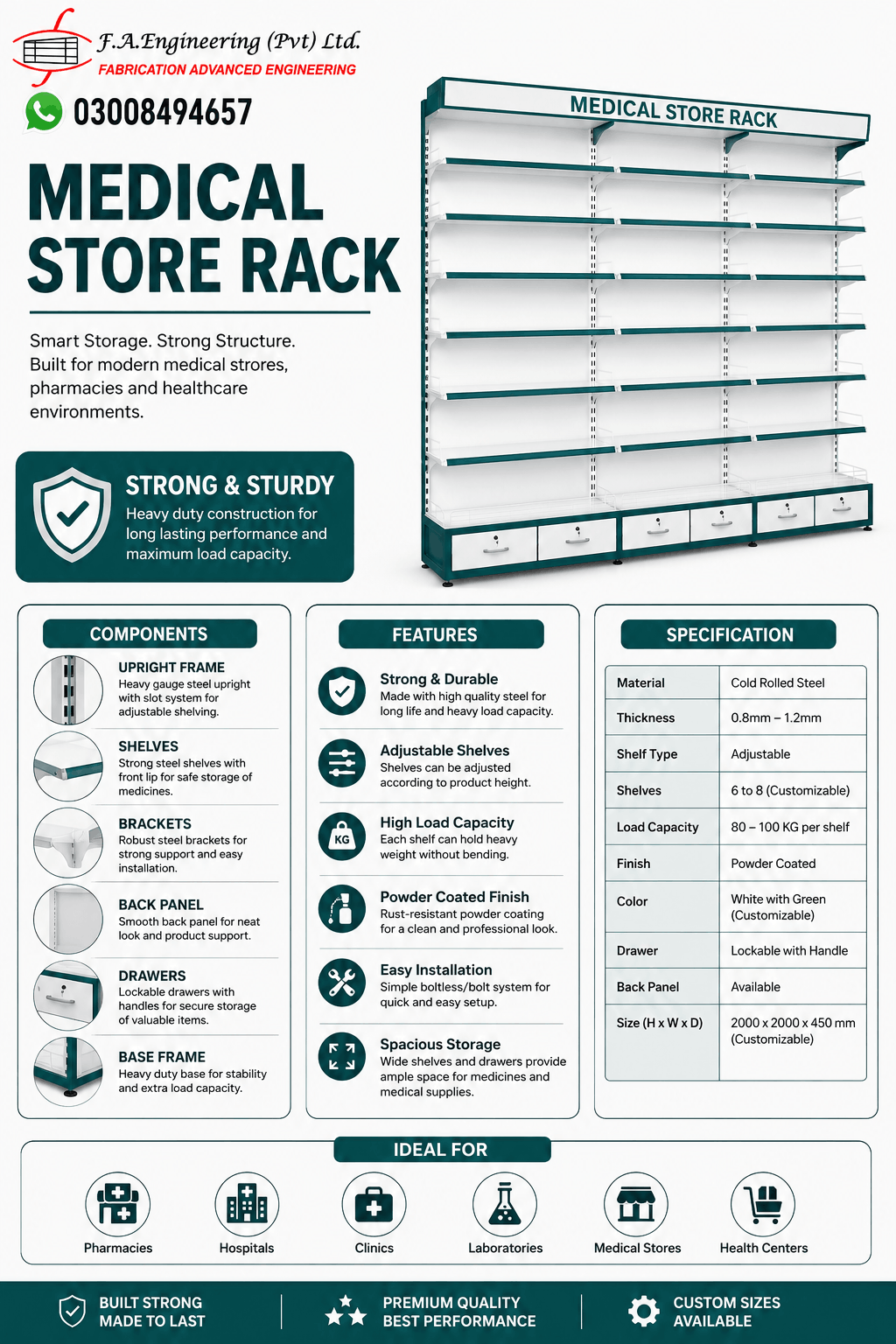 MEDICAL STORE RACK