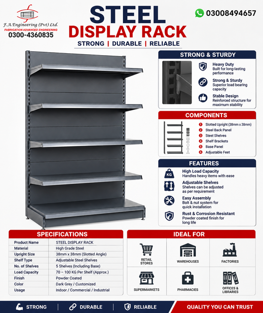 STEEL DISPLAY RACK