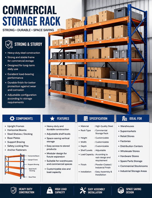 COMMERCIAL STORAGE RACK