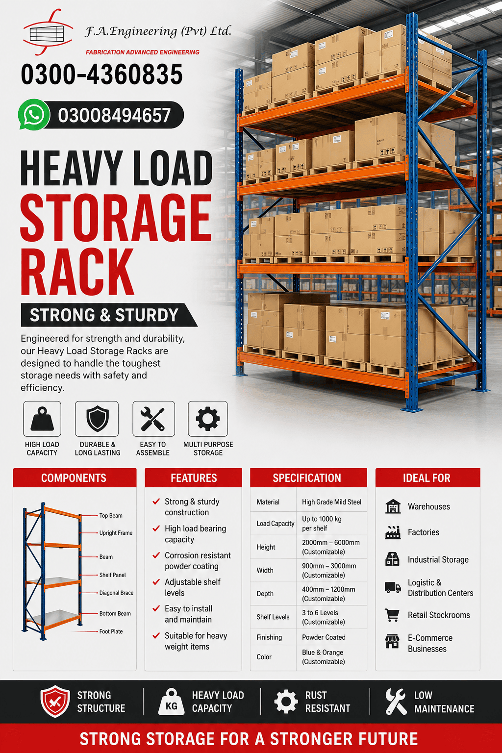 HEAVY LOAD STORAGE RACK