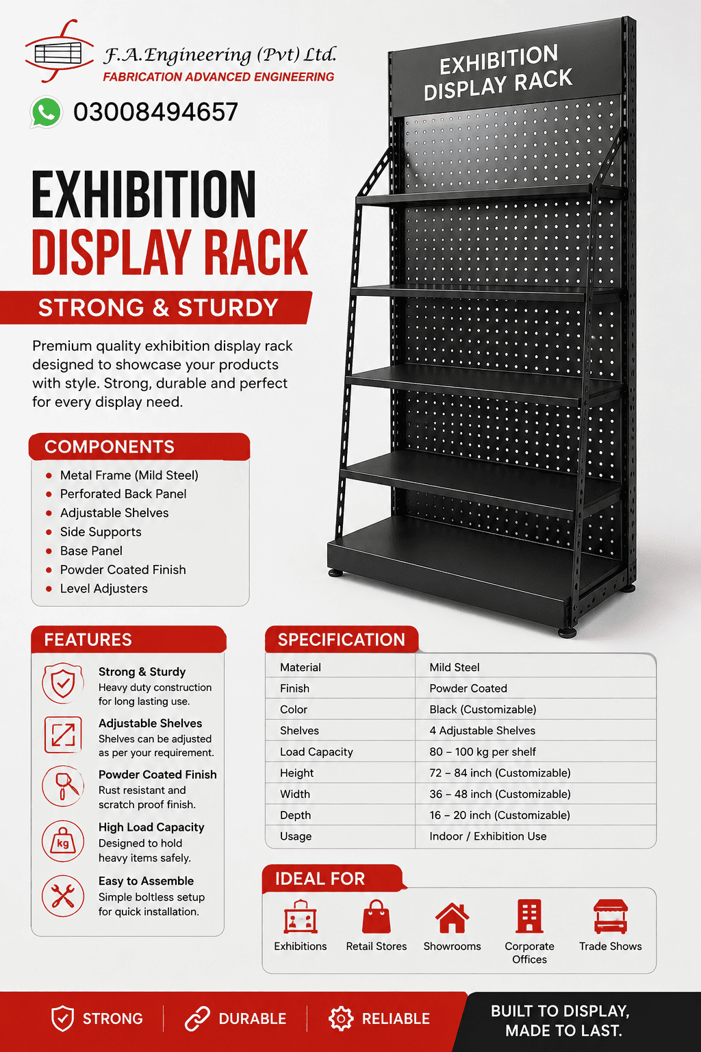 EXHIBITION DISPLAY RACK
