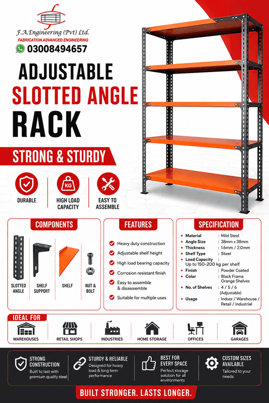 ADJUSTABLE SLOTTED ANGLE RACK