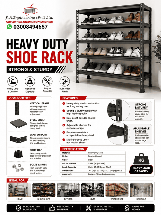 HEAVY DUTY SHOE RACK