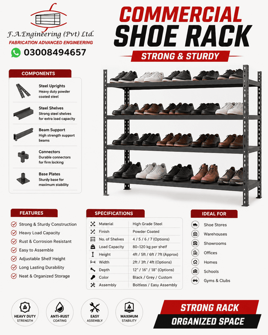 COMMERCIAL SHOE RACK