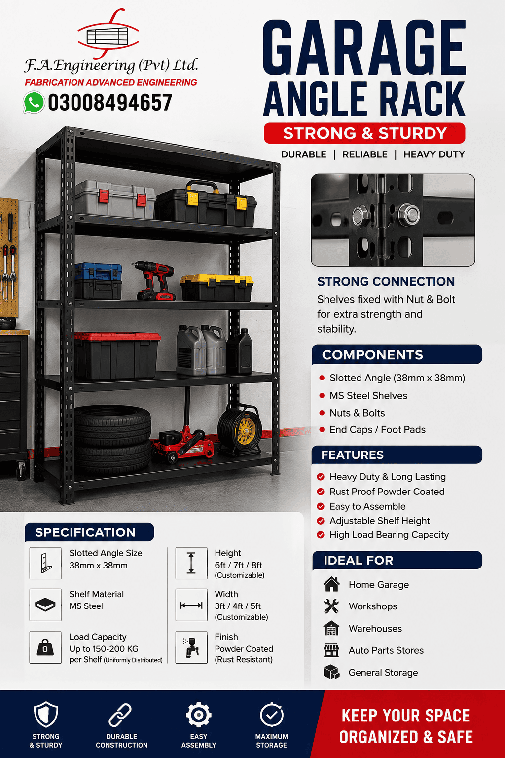 GARAGE ANGLE RACK