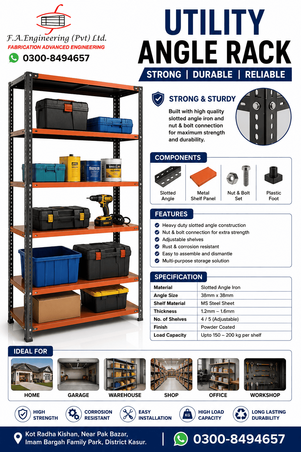 UTILITY ANGLE RACK