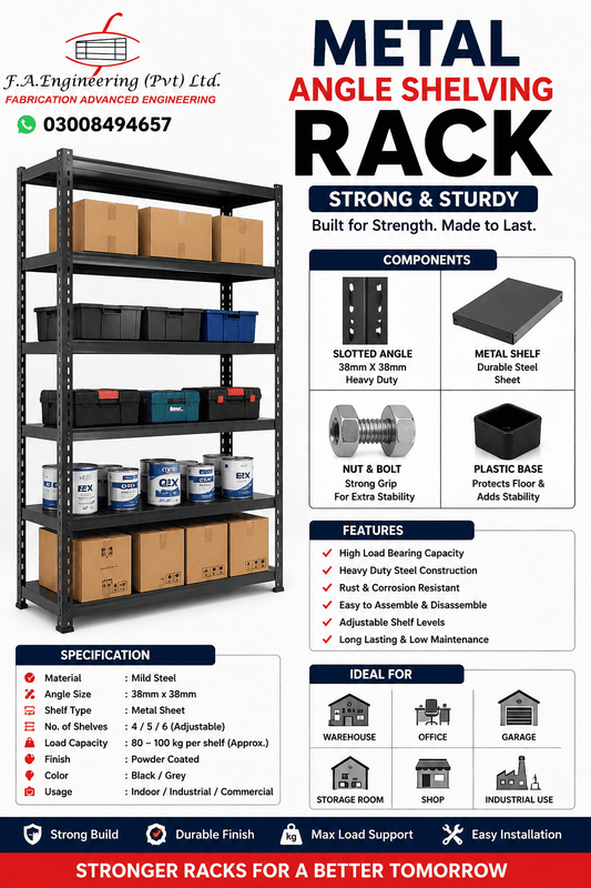METAL ANGLE SHELVING RACK