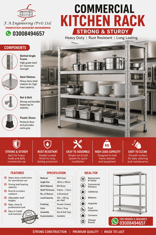 COMMERCIAL KITCHEN RACK