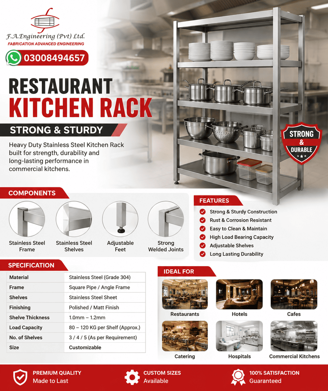 RESTAURANT KITCHEN RACK