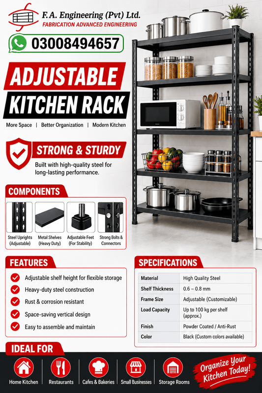 ADJUSTABLE KITCHEN RACK