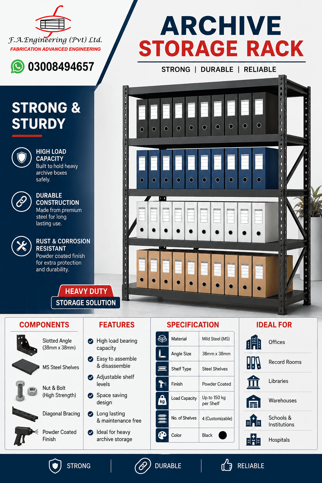 ARCHIVE STORAGE RACK