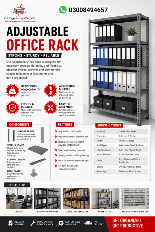ADJUSTABLE OFFICE RACK