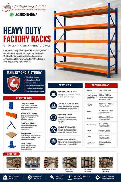 HEAVY DUTY FACTORY RACKS