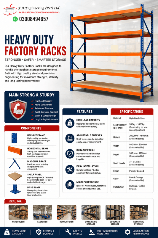 HEAVY DUTY FACTORY RACKS