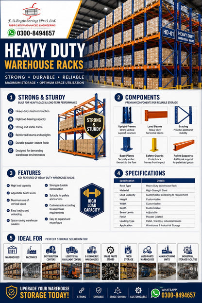 HEAVY DUTY WAREHOUSE RACKS