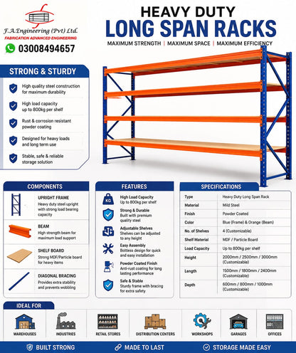 HEAVY DUTY LONG SPAN RACKS