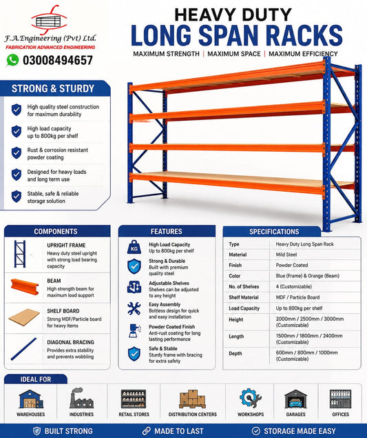 HEAVY DUTY LONG SPAN RACKS