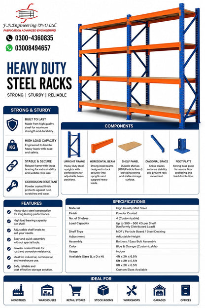 HEAVY DUTY STEEL RACKS