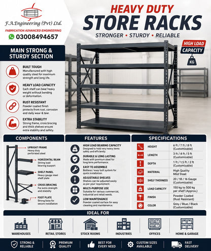 HEAVY DUTY STORE RACKS