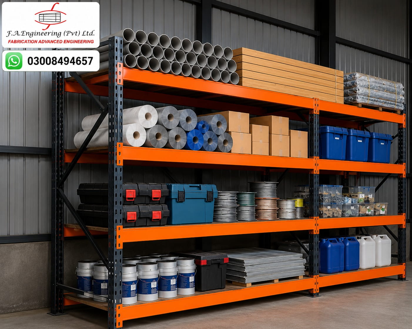 HEAVY DUTY MATERIAL STORAGE RACKS