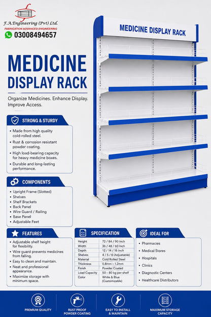 MEDICINE DISPLAY RACK