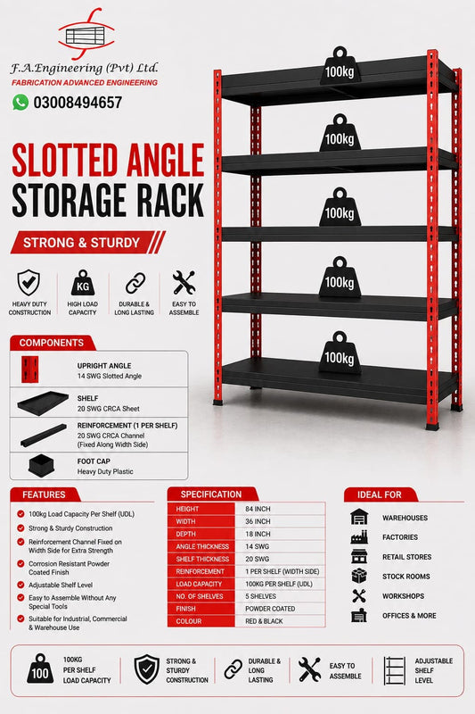 SLOTTED ANGLE STORAGE RACK