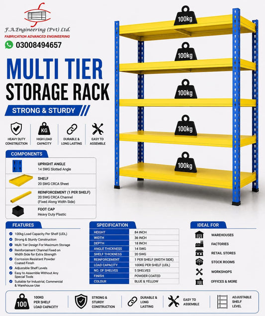 MULTI TIER STORAGE RACK