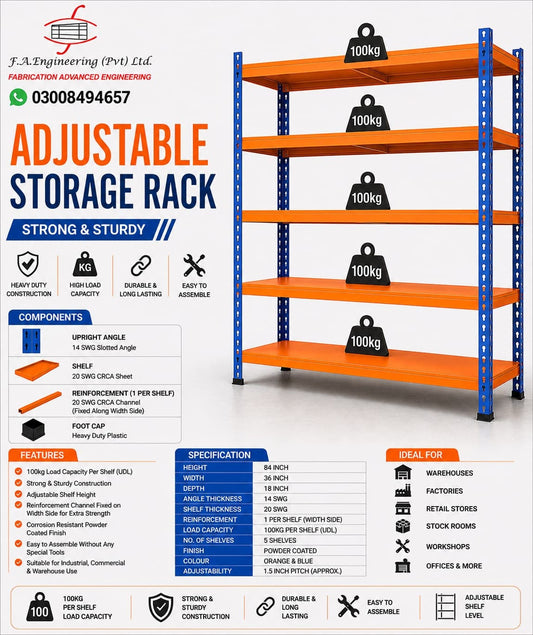 ADJUSTABLE STORAGE RACK