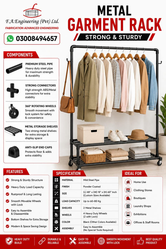 METAL GARMENT RACK