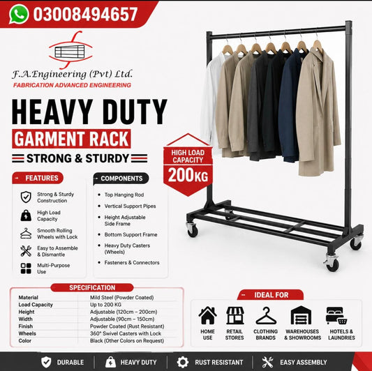 HEAVY DUTY GARMENT RACK