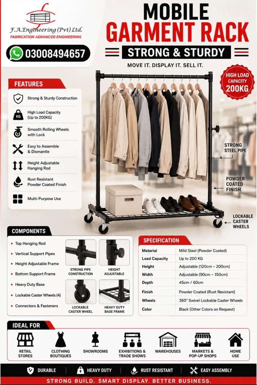 MOBILE GARMENT RACK