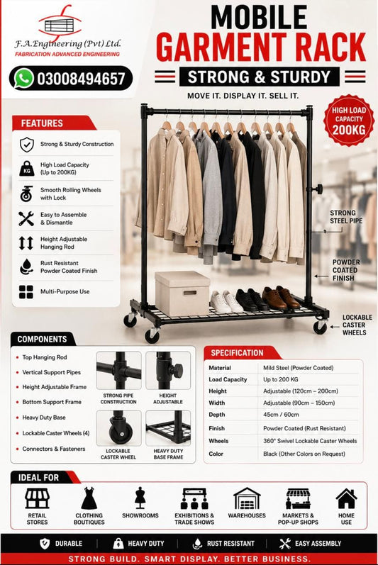 MOBILE GARMENT RACK